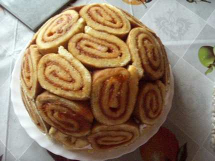 Epres-túrós charlotte torta